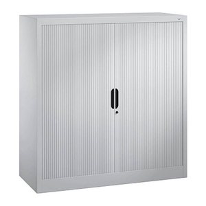 CP Omnispace Rollladenschrank silber 2 Fachböden 120,0 x 42,0 x 123,0 cm