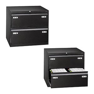 BISLEY LIGHT Hängeregistraturschrank schwarz 2 Schubladen 80,0 x 62,2 x 71,1 cm, 1 St.