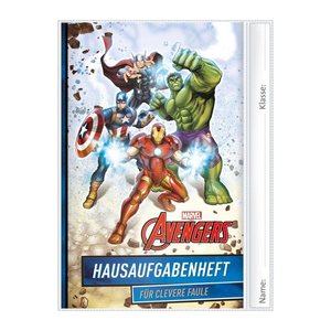 ROTH Hausaufgabenheft Marvel Avengers für clevere Faule liniert DIN A5 ohne Rand, 104 Blatt, 1 St.