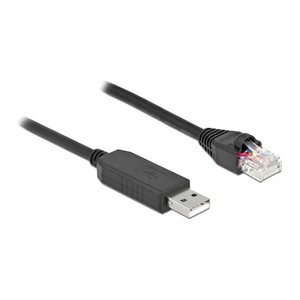 DELOCK Serielles Anschlusskabel mit FTDI Chipsatz, 1m schw.
