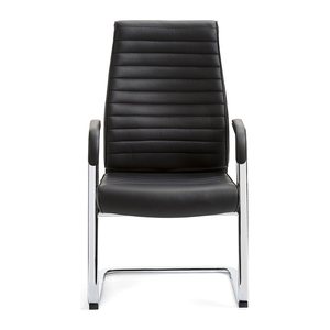 Mayer Besucherstuhl myDELUXE 2591 schwarz Leder, 1 St.
