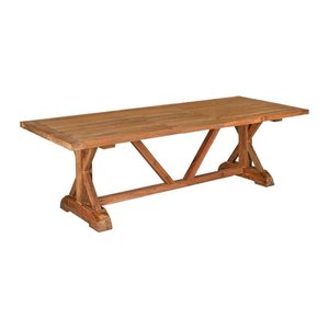Garden Pleasure Gartentisch KISAR braun rechteckig 220,0 x 100,0 x 75,0 cm