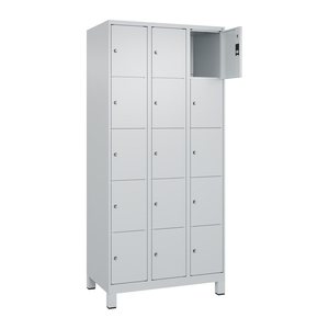 CP Schließfachschrank Classic Plus lichtgrau 080010-305 S10009, 15 Schließfächer 90,0 x 50,0 x 195,0 cm
