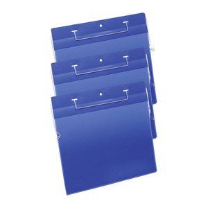 DURABLE Drahtbügeltaschen blau A4, 50 St.