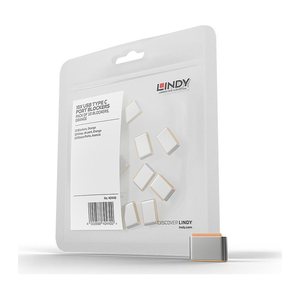 LINDY USB Typ C Port Schloss orange 10 Stück