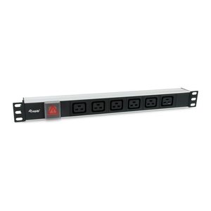 Equip 19" Steckdosenleiste 6xIEC C19+Switch->St.ICE C20 Alu.