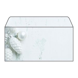 SIGEL Weihnachtsbriefumschläge Modern Christmas DIN lang ohne Fenster, 50 St.