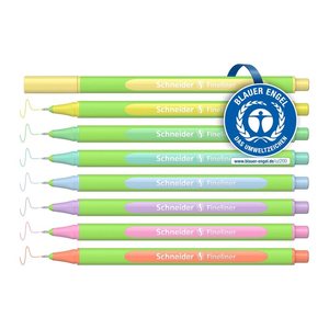 Schneider Line-Up Fineliner farbsortiert 0,4 mm, 8 St.