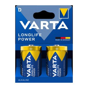 VARTA Batterien LONGLIFE Power Alkali-Mangan Mono D 1,5 V, 2 St.