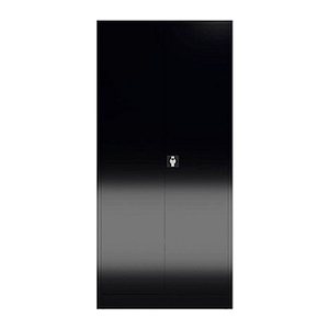 ClassiX Putzmittelschrank X-545549 tiefschwarz 4 Fachböden 92,0 x 42,0 x 194,5 cm, aufgebaut, 1 St.