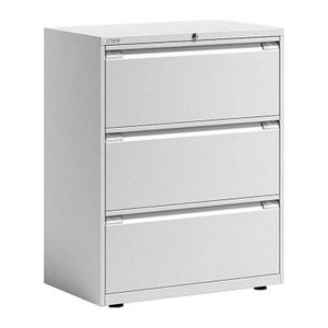 BISLEY Essentials Hängeregistraturschrank verkehrsweiß 3 Schubladen 80,0 x 47,0 x 100,0 cm, 1 St.