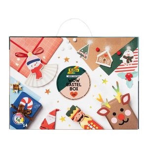 folia Bastelset Weihnachten 54-tlg. mehrfarbig