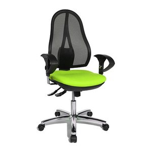 Topstar Bürostuhl Open Point SY Deluxe, OP290U G05 Stoff grün, Gestell chrom