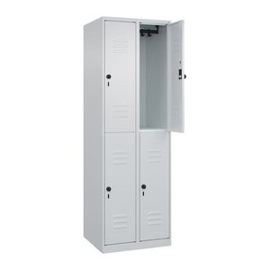 CP Spind Classic Plus lichtgrau 080300-20 S10008, 4 Schließfächer 60,0 x 50,0 x 185,0 cm