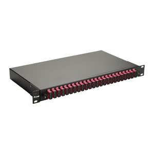 Equip LWL-Spleißkasten 24-Port SC-Duplex OM4 1U komplett sw