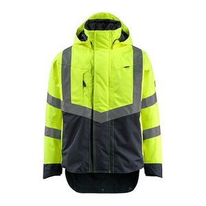 MASCOT® unisex Warnjacke Harlow gelb, schwarzblau Größe L