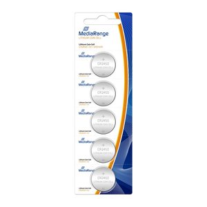 MediaRange Batterie Knopfzelle Lithium/CR2450 3V 5Stk.