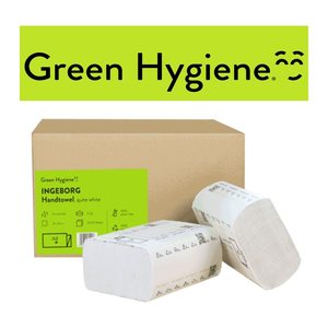 Green Hygiene® Papierhandtücher INGEBORG Interfold-Falzung 2-lagig weiß, 3.000 Tücher