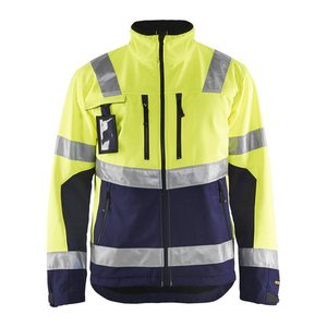 BLAKLÄDER® unisex Warnjacke 4900 gelb, marine Größe 3XL