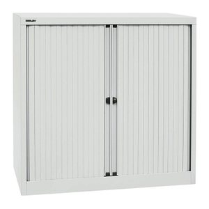 BISLEY Rollladenschrank lichtgrau 2 Fachböden 100,0 x 43,0 x 103,0 cm