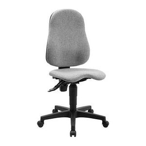 Topstar Bürostuhl Ortho Point, PO90G23 Stoff grau, Gestell schwarz