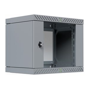 EFB 19" Wandgehäuse X-Rack mit Glastür 400-600mm 9HE grau