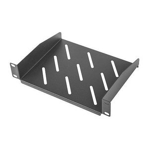 LANBERG 10" Fachboden 1U 254x180mm, max.20kg, schwarz