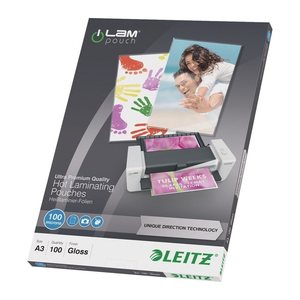 LEITZ Laminierfolien UDT glänzend für A3 100 micron, 100 St.