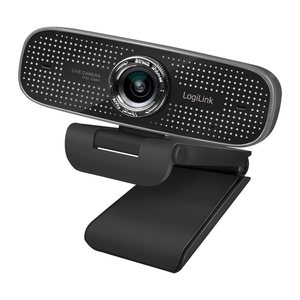 Logilink Webcam 1080p FHD Webcam + Dual-Mikro 100° schwarz