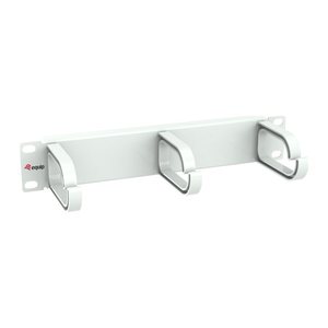 Equip 10" Kabelmanagement 3xPlastikringe 1U RAL7035