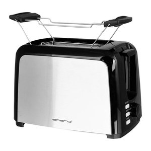 Emerio Toaster 2 Scheiben, Edelstahl, Thermostat, Aufsatz