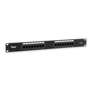 Equip 19" Patchpanel 16xRJ45 Cat5e UTP 1U 100MHz RAL9005