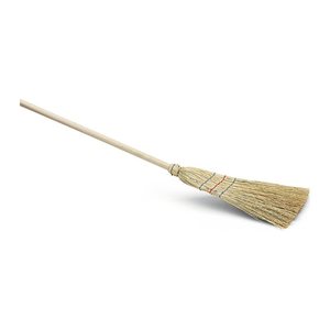 Nölle Straßenbesen Reisstroh 3-Naht braun Holz 25,0 cm breit
