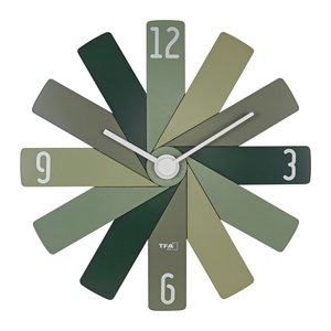TFA® Wanduhr 60.3020 CLOCK IN THE BOX grün Kunststoff 400,0 x 37,0 mm