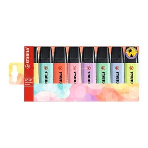 STABILO BOSS ORIGINAL Pastel Textmarker farbsortiert, 8 St.