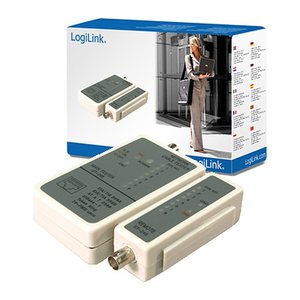 Logilink Kabeltester Netzwerk RJ45/BNC Stecker