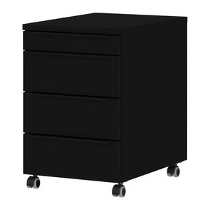 GERMANIA 4377 Rollcontainer schwarz 4 Auszüge 42,0 x 60,0 x 63,0 cm