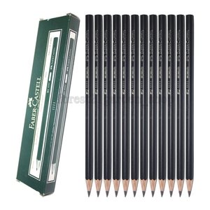FABER-CASTELL 1111 Bleistifte B schwarz, 12 St.