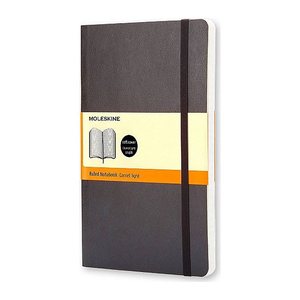 MOLESKINE Notizbuch Classic Collection flexibler Einband ca. DIN A5 liniert, schwarz Softcover 192 Seiten, 1 St.