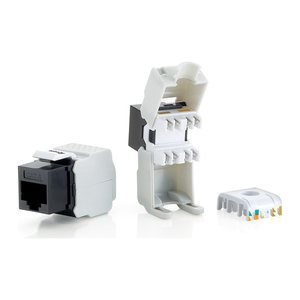 Equip Keystone Jack ungeschirmt Cat6 Premium wzf.8Stk sw Polybeutel