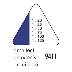 STANDARDGRAPH Dreikantmaßstab Architekt 9411 30,0 cm, weiß