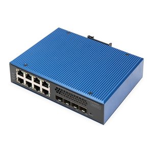 DIGITUS Switch 8 + 4 10G Uplink Port L3 managed Gigabit PoE