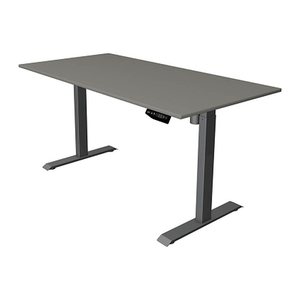 Kerkmann Move 1 elektrisch höhenverstellbarer Schreibtisch grafit rechteckig, T-Fuß-Gestell grau 160,0 x 80,0 cm