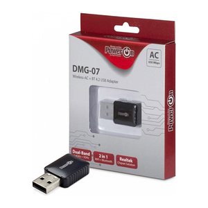 Inter-Tech Wi-Fi5 + BT4.2 USB Adapter DMG-07 Stick 650Mbps retail