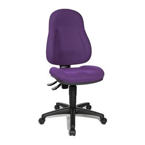 Topstar Bürostuhl Wellpoint 10, 8050 BC7 Stoff lila, Gestell schwarz