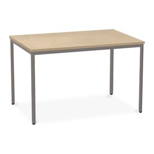Besprechungstisch in verschiedenen Größen – G: Weißaluminium (1200 x 800 x 750 mm, Platte Ahorn)