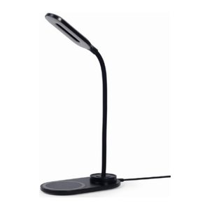 gembird Schreibtischlampe kabellosem Ladegerät, schw/weiß