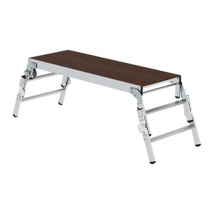 MUNK Arbeitsplattform 30414 höhenverstellbar silber 2x 2 Stufen 220,0 x 73,0 cm