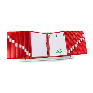 tarifold Sichttafelsystem 435503 DIN A5 rot mit 50 St. Sichttafeln, 1 St.