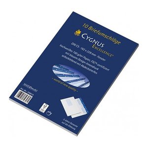 MAILmedia Briefumschläge Cygnus Excellence® DIN C5 mit Fenster hochweiß haftklebend 10 St.
